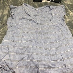 Ruffle old navy stripped shirt